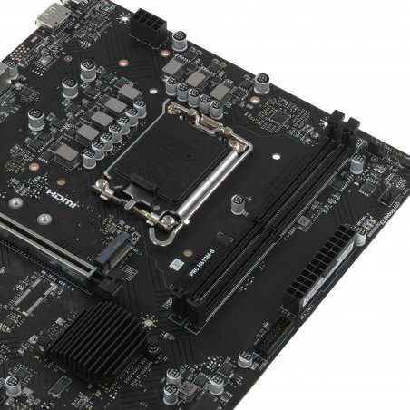 Материнская плата MSI PRO H610M-B, LGA1700, Intel H610, 2xDDR5, 4xSATA, 1xM.2, 1xPCIe 4.0 x16, DisplayPort, HDMI, 1x1Gb LAN, 3x3.5 мм, 7.1, microATX