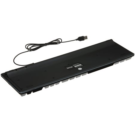 Клавиатура проводная Defender Dark Knight GK-077, USB, черный/белый