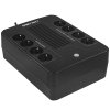 Источник бесперебойного питания SMARTWATT UPS SAFE PRO 800, 800/480 ВА/Вт, напольный/настенный, линейно-интерактивный, LED индикация, Shuko CEE7/4 - 8 шт. (4 шт. с резервным питанием, 4 шт. - сетевой фильтр)