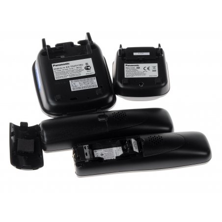 Телефон беспроводной (DECT) Panasonic KX-TG2512RU1 Доп трубка в комплекте, АОН, Caller ID, спикерфон, полифония