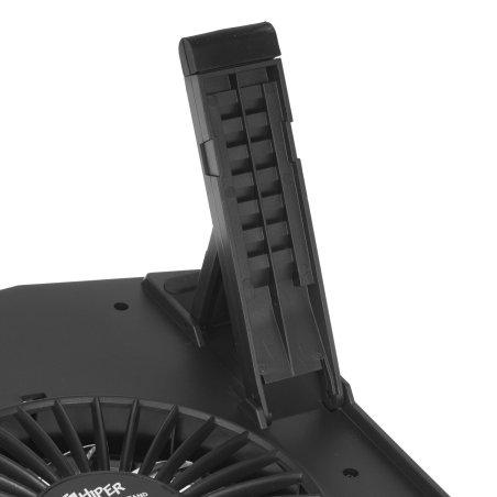 Подставка для ноутбука охлаждающая HIPER VIENTO /1 вентилятор/800 об.в мин/23 дБ/ 2xUSB2.0/ 5 углов наклона/RGb-подсветка/черный (CP-A1)