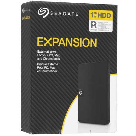 Внешний HDD 2.5" Seagate Expansion, 1TB, USB 3.2 Gen 1 Type-A, 5400 rpm, черный