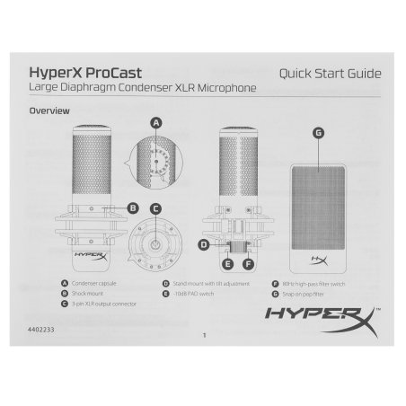 Микрофон HyperX ProCast Microphone