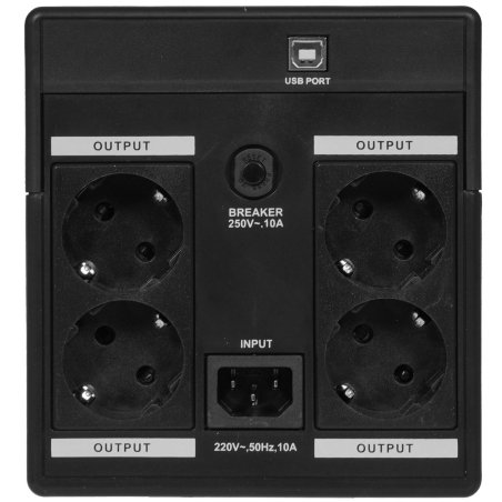 Источник бесперебойного питания ExeGate EP285507RUS SpecialPro UNB-1600.LED.AVR.EURO.RJ.USB 1600VA/950W, LED, AVR, 4 евророзетки, RJ45/11, USB, черный