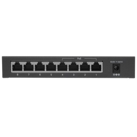 Коммутатор TP-Link 8-Port 10/100Mbps Unmanaged Switch with 4-Port PoE, metal case, desktop mount, PoE budget 41W.