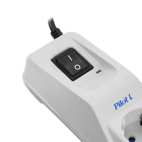 Сетевой фильтр Pilot L (GP) 174 7м (6 розеток) белый (коробка)