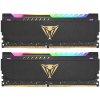 Оперативная память Patriot Viper Steel, DDR4, 32Gb (2x16Gb), 3200MHz, CL18, DIMM, с радиатором, RGb, черный