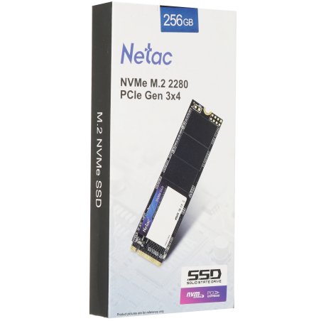 Накопитель SSD Netac N930E Pro, 256Gb, PCIe 3.1 x4, M.2 2280, NVMe, R/W 2040/1270