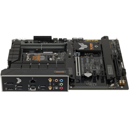 Материнская плата ASUS TUF GAMING B760-PLUS WIFI, LGA 1700, Intel B760, 4xDDR5, 4xSATA, 3xM.2, 1xPCI-E 5.0 x16, 1xPCI-E 3.0 x4, 1xUSB-A 3.2 Gen 2, 3xUSB-A 3.2 Gen 1, 1xUSB-C 3.2 Gen 2x2, 1x2.5Gb LAN, 5x3.5 мм, 7.1, Wi-Fi 6, Bluetooth 5.2, Standard-ATX
