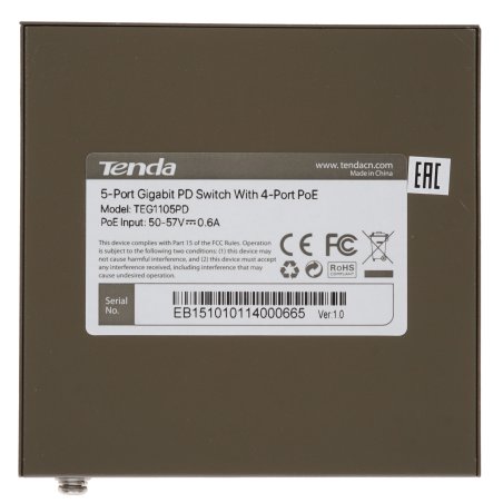 Коммутатор Tenda TEF1110P-8-63W