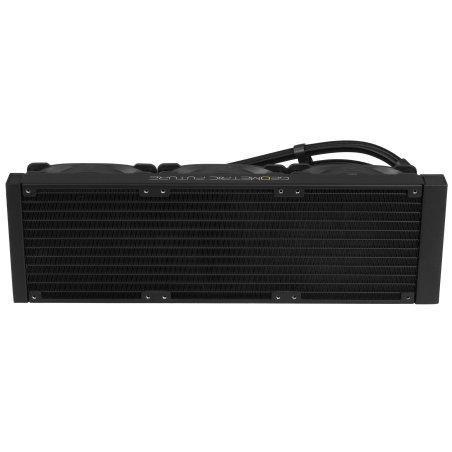 Система жидкостного охлаждения Water Cooling System Geometric Future Eskimo Pro 360 (240W, 360мм, ARGb, черный Fans: 3x120мм, 80.81CFM, 34.2dBA, 2000RPM/ Pump height 54мм, 3200RPM, Rad thickness 27мм/ S: 1851, 1700, 1200, 115X, 2011, 2066, AM5, AM4)