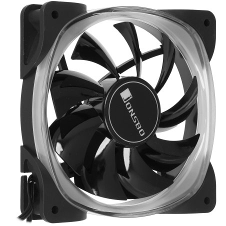 Вентилятор для корпуса JONSBO FR-606BR Reverse (120x120x25мм, 4-pin PWM, ARGb, 35.99CFM, 26.5dBA, 1500RPM, черный)