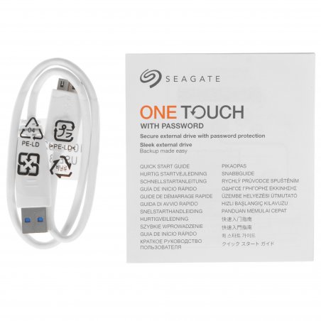 Внешний HDD 3.5" Seagate One Touch STLC12000402, 12TB, USB 3.2 Gen 1 Type-A, 5400 rpm, черный