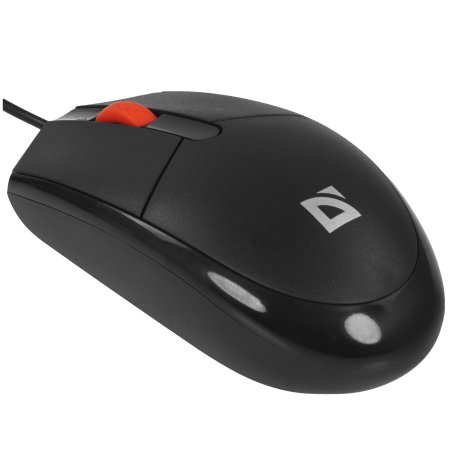 Мышь проводная Defender Delta MM-523 черный, 1000 dpi, USB, кнопки - 3