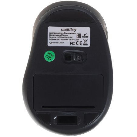 Мышь беспроводная беззвучная Smartbuy 612AG красная, Blue LED SBM-612AG-RK