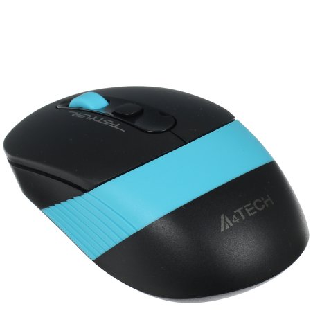 Мышь беспроводная A4Tech Fstyler FG10 черный/синий, 2000 dpi, радиоканал, USB, кнопки - 4
