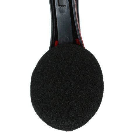 Наушники с микрофоном Oklick HS-M150 черный/красный 2.2м накладные (NO-003N)