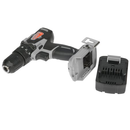 Дрель-шуруповерт аккумуляторная ИНТЕРСКОЛ ДАУ-13/18ВК, Аккумуляторный, 18В, 2 АКБ, Ударный, Кейс