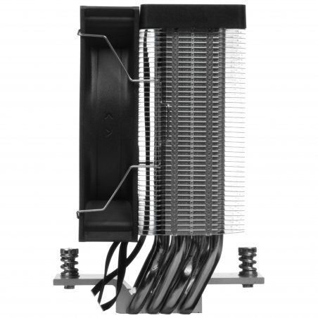 Кулер для процессора Ocypus Gamma A40 BK ARGB Digital, 100мм ARGB FAN, Top Display Panel, 4 HEAT PIPES, 4-PIN PWM, 600-2400 RPM, 29.5DBA, HYDRO BEARING, LGA115X/1200/1700/18XX, AM4/AM5