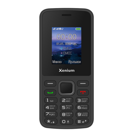 Мобильный телефон Xenium X175 черный моноблок 2Sim 1.8" 128x160 Nucleus GSM900/1800 MP3 FM