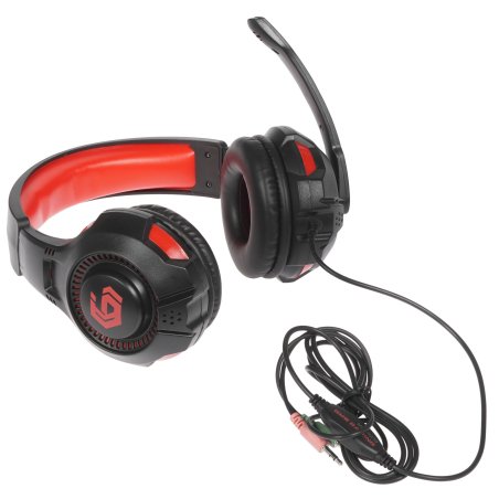 Гарнитура игровая Gembird MHS-G210, код "Survarium", черный/красный, регулировка громкости, кабель 1.8м