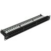 Патч-панель высокой плотности 19', 48хRJ-45, UTP, Cat.5e, 1U