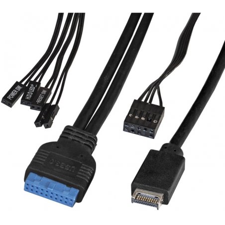 Компьютерный корпус Miditower ExeGate XP-332UC (ATX, без БП, 2хUSB 3.0/1хTypeC, аудио, черный)