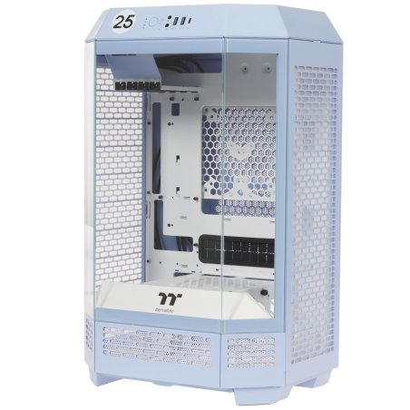 Компьютерный корпус Thermaltake The Tower 300 Hydrangea голубой без БП miniITX 8x120мм 6x140мм 2xUSB 3.0 audio bott PSU