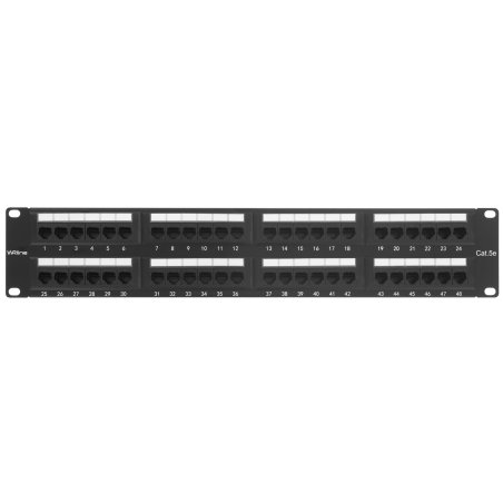 Патч-панель Hyperline WRLine WR-PL-48-C5E-D 19" 2U 48xRJ45 кат.5e