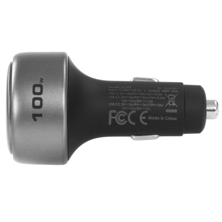 Автомобильное зарядное устройство Aukey Pathfinder 100W серый ACC-CC-P3