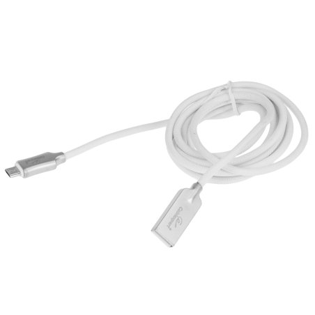 Кабель USB2.0 Cablexpert CC-P-mUSB02W-1.8M, AM/microB, серия Platinum, длина 1.8м, белый, блистер