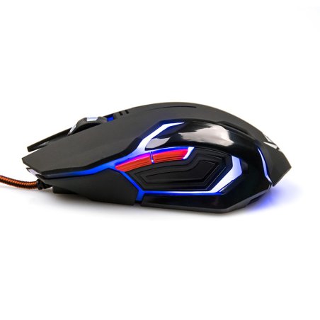 Мышь проводная Nakatomi MOG-20U черный, 2400 dpi, USB, кнопки - 6