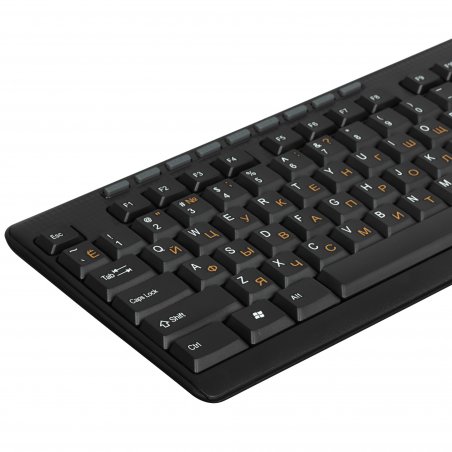 Комплект клавиатура+мышь Dialog Pointer KMROP-4020U беспроводной, USB, 1600 DPI, чёрный