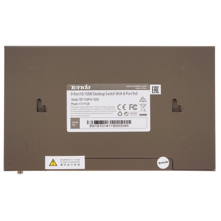 Коммутатор 9PORT 10/100M POE TEF1109P-8-102W Tenda