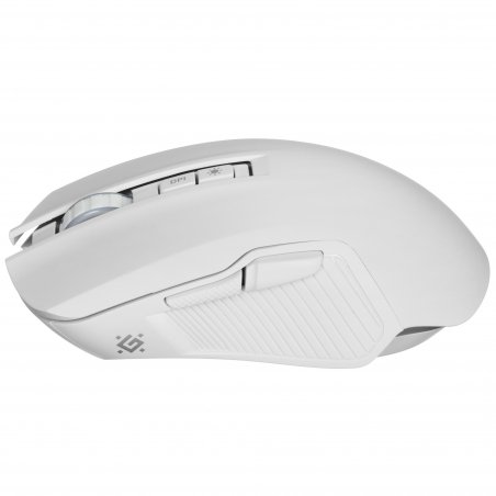Мышь беспроводная/проводная Defender Whisper GM-209 белый, 7200 dpi, радиоканал, Bluetooth, USB, кнопки - 8