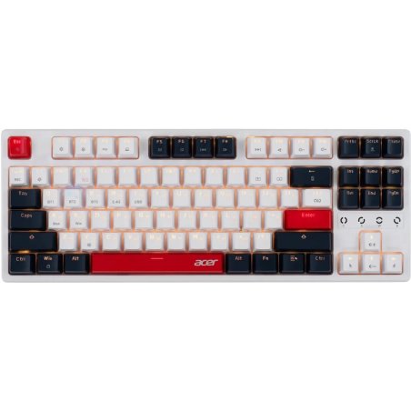 Клавиатура беспроводная Acer OKR302 (ZL.KBDEE.016), USB, Bluetooth/Радиоканал, белый