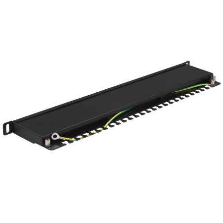 Патч-панель Lanmaster LAN-PPC24S6 19" 0.5U 24xRJ45 кат.5E STP