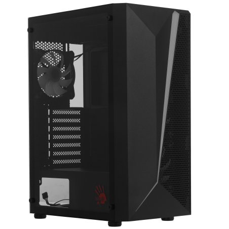 Компьютерный корпус Bloody BD-CC106F черный без БП ATX 4x120мм 1xUSB 2.0 1xUSB 3.0 audio bott PSU