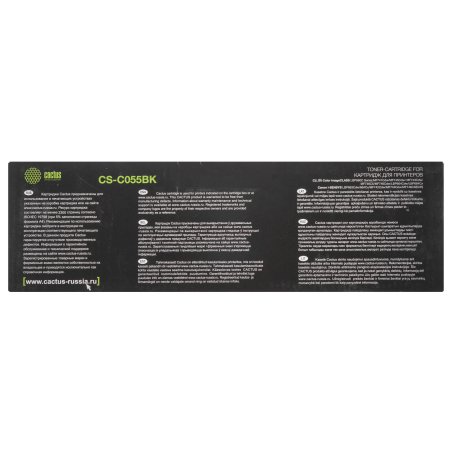 Картридж лазерный Cactus CS-C055BK черный (2300 стр.) для Canon LBP663Cdw, LBP664Cx, MF746Cx, MF742Cdw, MF744Cdw