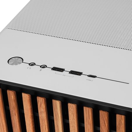 Компьютерный корпус без блока питания Fractal Design North XL, Full-Tower, 3x140мм, 2xUSB-A 3.2 + 1xUSB 3.2 Type-C E-ATX, ATX, mATX, mITX Wood panel, Chalk белый