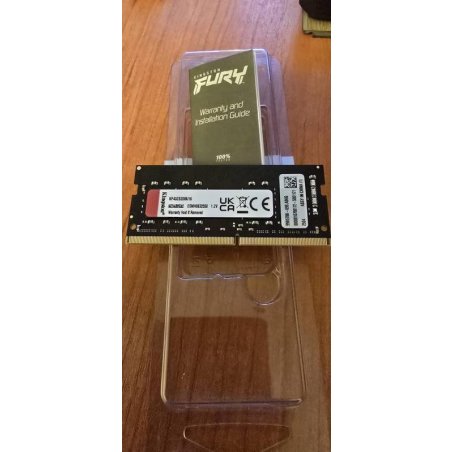 Оперативная память Kingston Fury Impact, DDR4, 8Gb (1x8Gb), 3200MHz, CL20, SO-DIMM