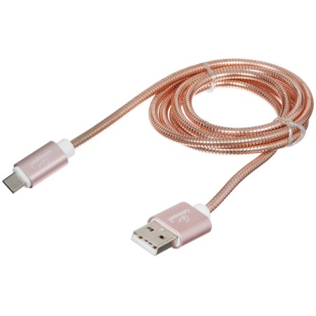 Кабель USB2.0 Cablexpert CC-G-mUSB02Cu-1M, AM/microB, серия Gold, длина 1м, золото, блистер