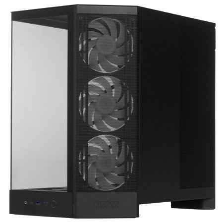 Компьютерный корпус без блока питания Case NZXT H9 Flow RGb+ (2025), Midi-Tower, TG, 6x140мм RGb + 1x120мм RGb, 2xUSB-A 3.2 + 1xUSB-C 3.2, E-ATX, ATX, mATX, mITX черный