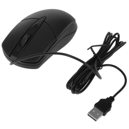 Мышь проводная Гарнизон GM-220XL черный, 1000 dpi, USB, кнопки - 3
