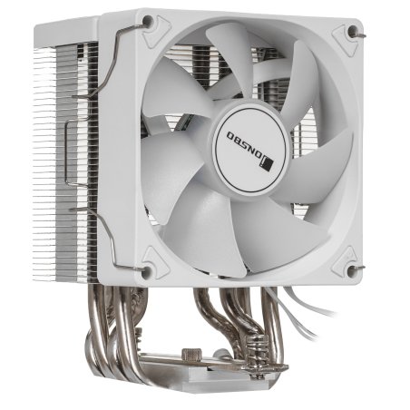 Кулер JONSBO CR-1400 Color White LGA1700/1200/115X/AM4 (24шт/кор, TDP 125W, PWM, 92мм Dynamic Multi-Color LED Fan, 4 тепловые трубки, белый, 4-pin) Retail