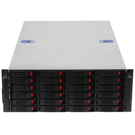 Серверный корпус ExeGate EX293582RUS Pro 4U660-HS24 (RM 19", высота 4U, глубина 660, БП 1100ADS, 24xHotSwap, USB)