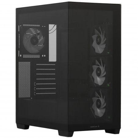 Компьютерный корпус Deepcool CG580 4F черный без БП ATX 6x120мм 3x140мм 2xUSB 3.0 audio bott PSU