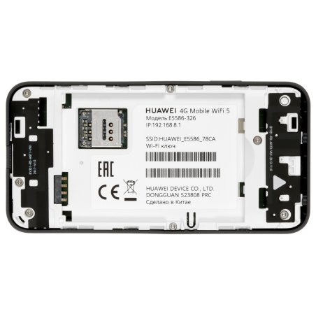 Модем 3G/4G Huawei E5586-326 USB Type-C Wi-Fi Firewall +Router внешний черный
