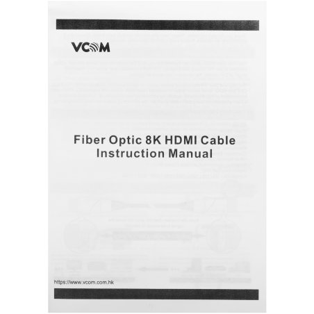 Активный оптический кабель HDMI 19M/M,ver. 2.1, 8K@60 Hz 15m VCOM