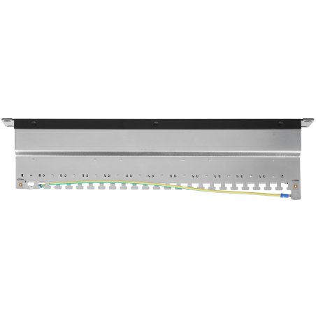 Патч-панель LANMASTER 24 порта, STP, кат.6A, 1U